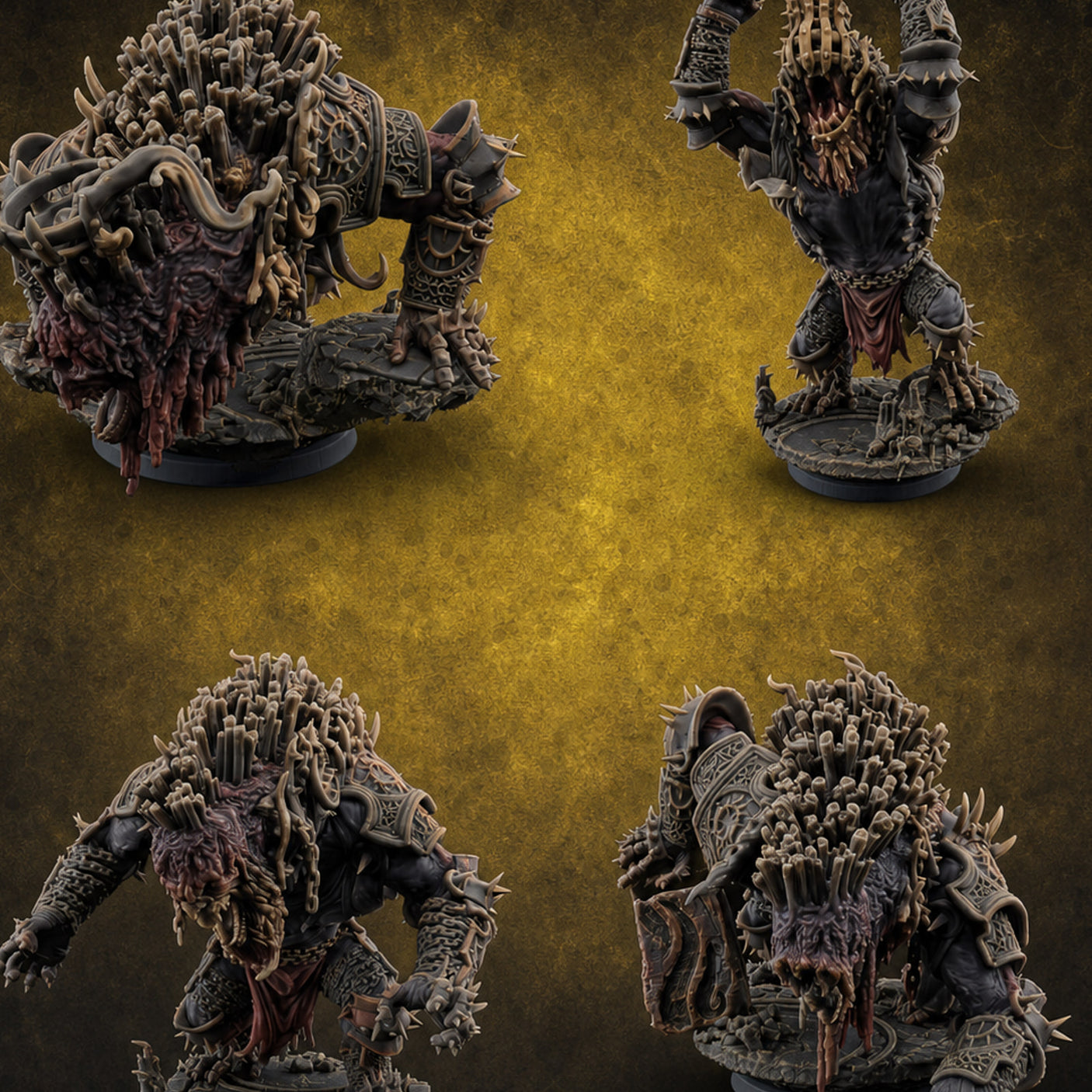 Spines Bursting Demon Hounds Miniature for Dungeons and Dragons, Pathfinder or other TTRPGs