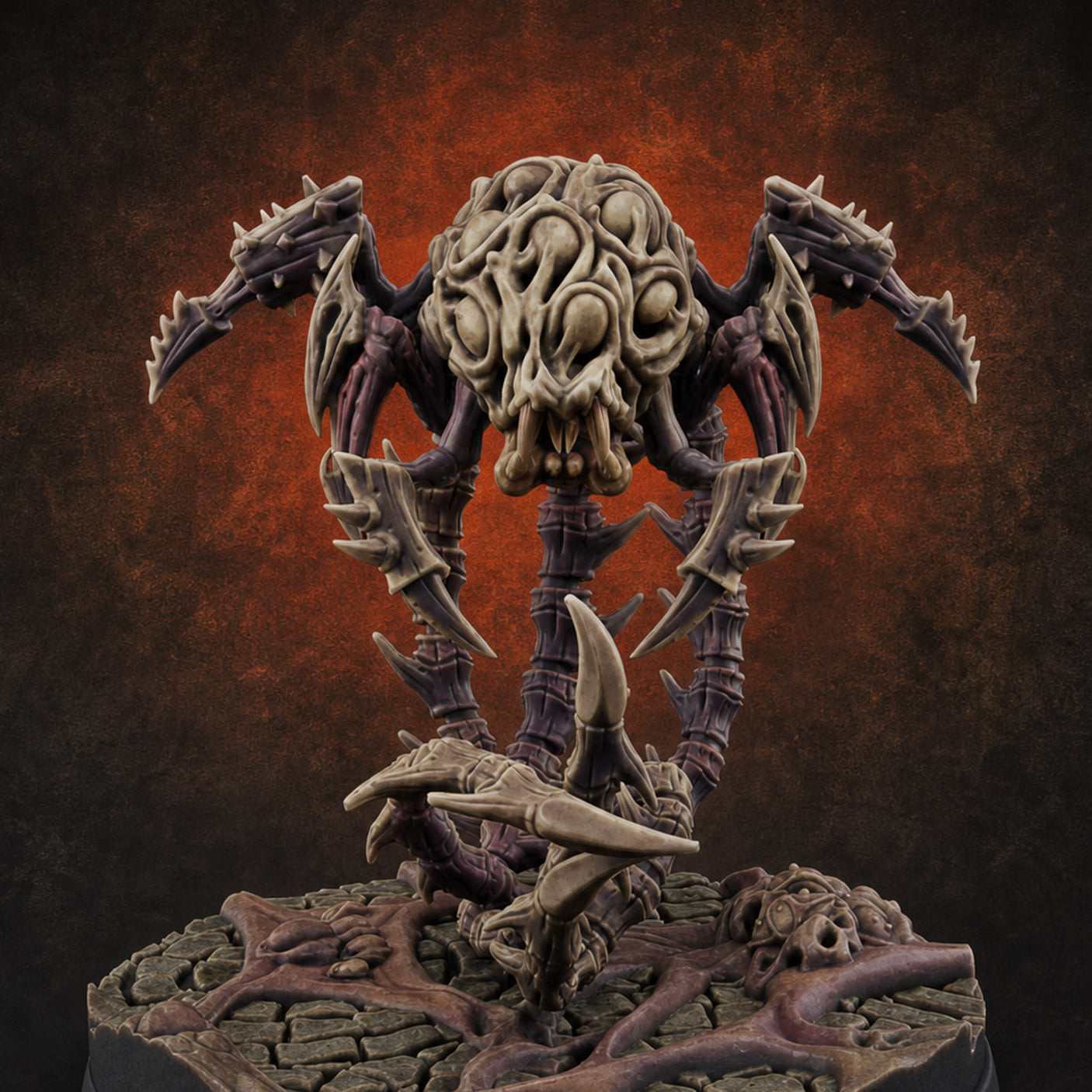 Tentacles Coiling Skyward Kruthiks D — painted concept preview (miniature supplied unpainted)
