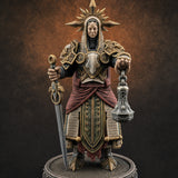 The Unseeing Holy Paladin Order N — painted concept preview (miniature supplied unpainted)