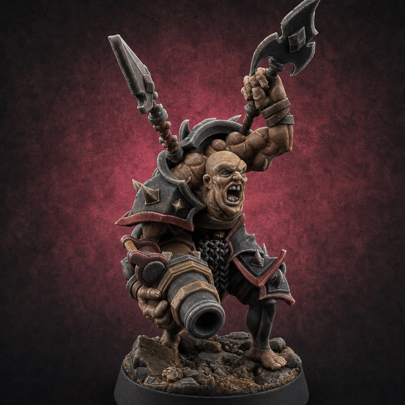 Disfigured Human Carriers C — painted concept preview (miniature supplied unpainted)