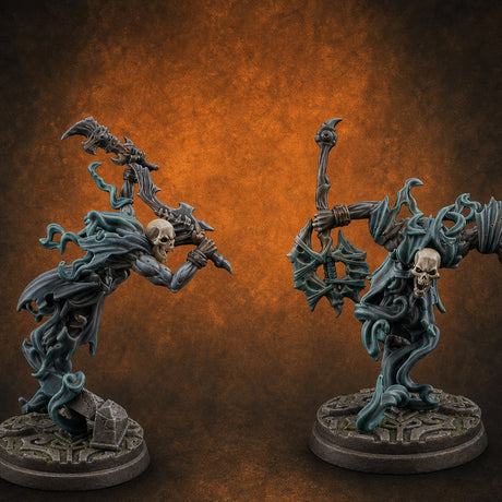 Clawing Through The Veil Specter Wraiths Miniature for Dungeons and Dragons, Pathfinder or other TTRPGs