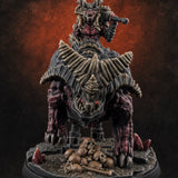Mounted And Crowned Demon Warlord B — painted concept preview (miniature supplied unpainted)