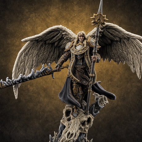 Holier Than Thou Angel Paladin Miniature for Dungeons and Dragons, Pathfinder or other TTRPGs