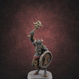Horn Blowing Rally Satyr Warband C Miniature for Dungeons and Dragons, Pathfinder or other TTRPGs