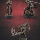Trio Of Blades Animated Armor Knights Miniature for Dungeons and Dragons, Pathfinder or other TTRPGs
