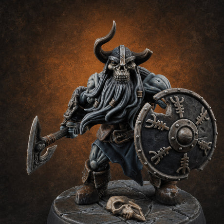 Frostbound Horde Draugr Warrior D Miniature for Dungeons and Dragons, Pathfinder or other TTRPGs