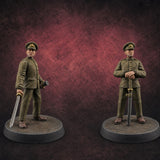 Weird War Japanese Officers Miniature for Dungeons and Dragons, Pathfinder or other TTRPGs