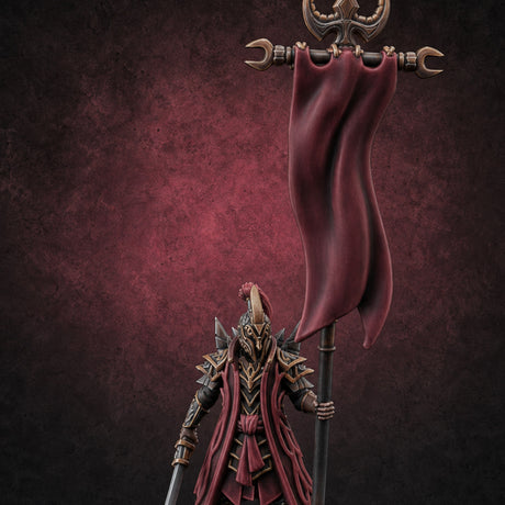 Banner Held High Elf Flagbearer — painted concept preview (miniature supplied unpainted)