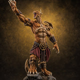 Perched And Brandishing Rakshasa Prowlers D Miniature for Dungeons and Dragons, Pathfinder or other TTRPGs