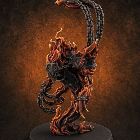 Chain Flailing Chained Elemental B Miniature for Dungeons and Dragons, Pathfinder or other TTRPGs
