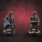 Munitions Running Human Guardsmen — painted concept preview (miniature supplied unpainted)