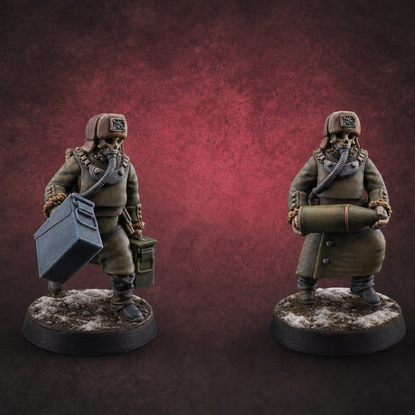 Munitions Running Human Guardsmen — painted concept preview (miniature supplied unpainted)