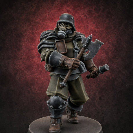 Rifle Bearing Shield Wielding Trooper A — painted concept preview (miniature supplied unpainted)