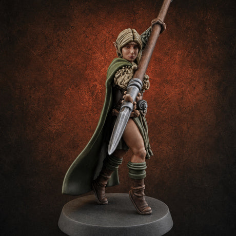 Spear Warden Elf Warriors F Miniature for Dungeons and Dragons, Pathfinder or other TTRPGs