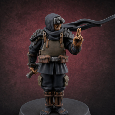 Weird War Japanese Ninja NCO Miniature for Dungeons and Dragons, Pathfinder or other TTRPGs