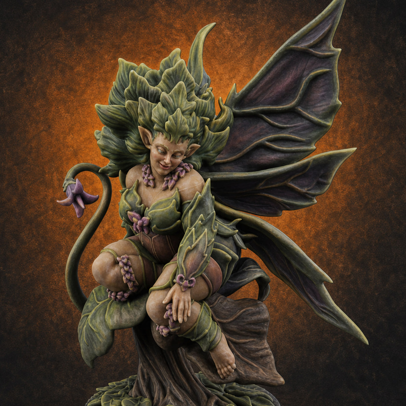 Blooming Majestically Dryad Matron Miniature for Dungeons and Dragons, Pathfinder or other TTRPGs