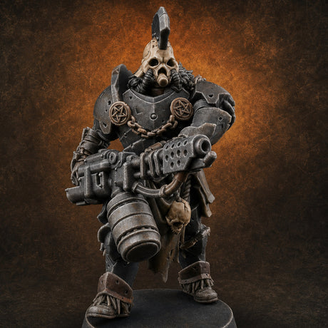 Skull Power Armored Space Warriors D — painted concept preview (miniature supplied unpainted)