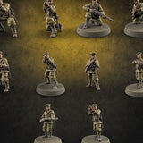 Weird War Japanese Aiming Riflemen Miniature for Dungeons and Dragons, Pathfinder or other TTRPGs