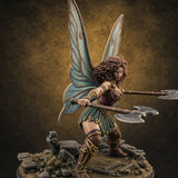 Dual Wand Casting Fairy Mage — painted concept preview (miniature supplied unpainted)