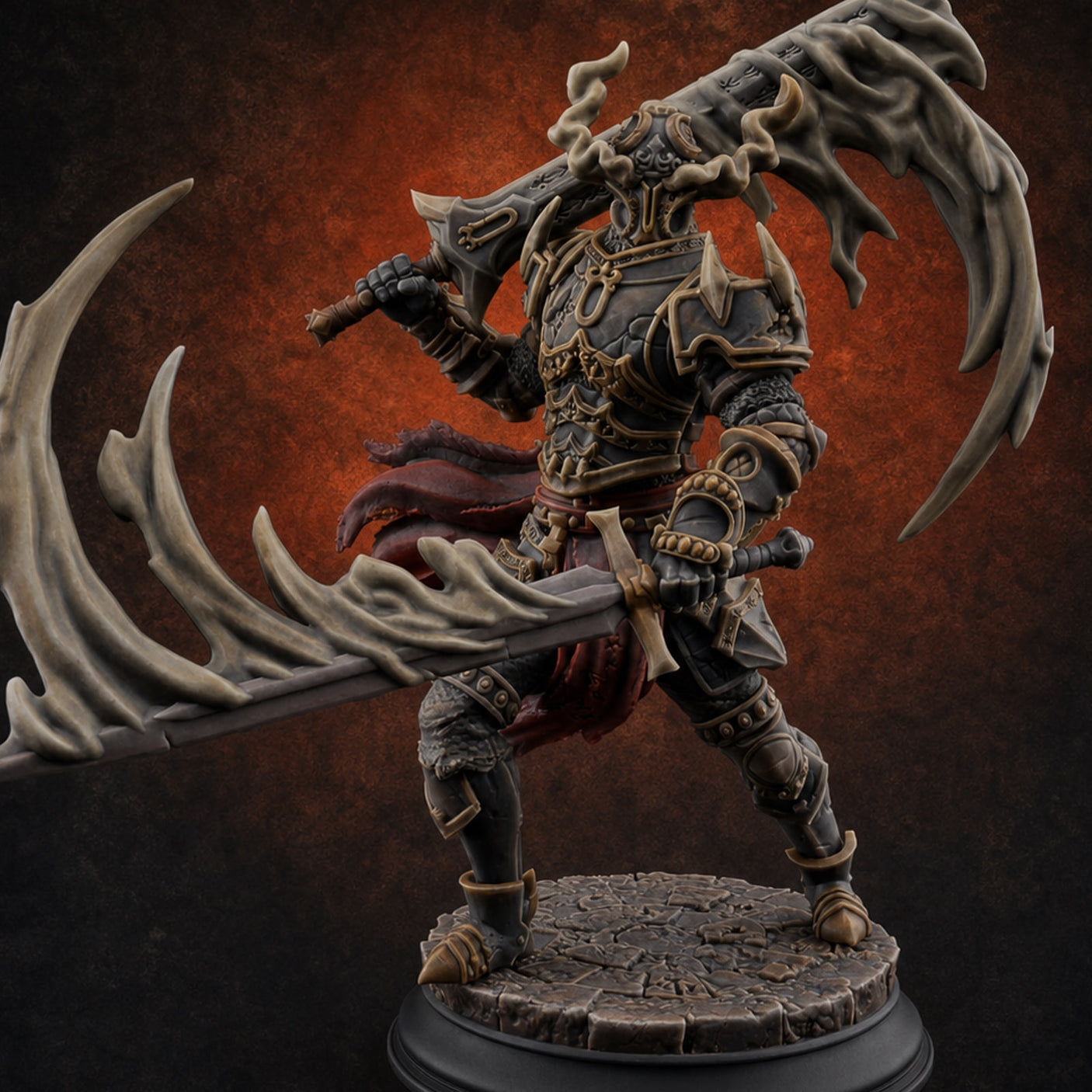 Trio Of Blades Animated Armor Knights C Miniature for Dungeons and Dragons, Pathfinder or other TTRPGs