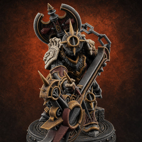 The Unseeing Holy Paladin Order M — painted concept preview (miniature supplied unpainted)