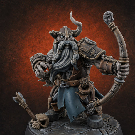 Frostbound Horde Draugr Warrior C Miniature for Dungeons and Dragons, Pathfinder or other TTRPGs