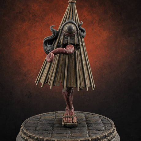 Turned Townsfolk Oni Fighters E — painted concept preview (miniature supplied unpainted)