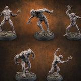 Claws Splayed Roaring Corpse Fleet Brutes Miniature for Dungeons and Dragons, Pathfinder or other TTRPGs