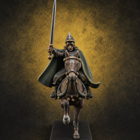 Sword Raised High Human Captain — painted concept preview (miniature supplied unpainted)