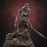 Mouth Agape Wailing Draugr Warrior — painted concept preview (miniature supplied unpainted)
