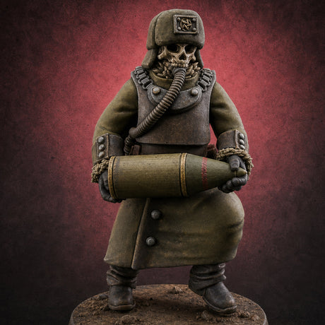 Munitions Running Human Guardsmen B — painted concept preview (miniature supplied unpainted)
