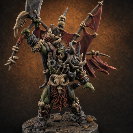 Standards Held Aloft Orc Bannermen A Miniature for Dungeons and Dragons, Pathfinder or other TTRPGs
