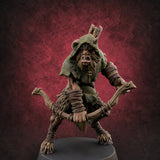 Nocking And Loosing Satyr Archer C Miniature for Dungeons and Dragons, Pathfinder or other TTRPGs