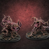 Tentacles Writhing Grell Lurkers — painted concept preview (miniature supplied unpainted)