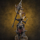 Fist Raised Triumphant War Stallion Warlord D — painted concept preview (miniature supplied unpainted)