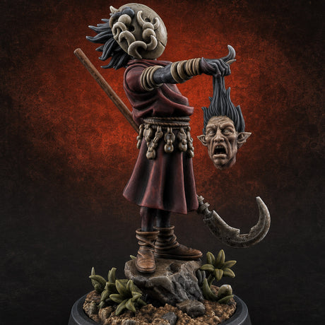 Whispering Wickedness Human Cultist C Miniature for Dungeons and Dragons, Pathfinder or other TTRPGs
