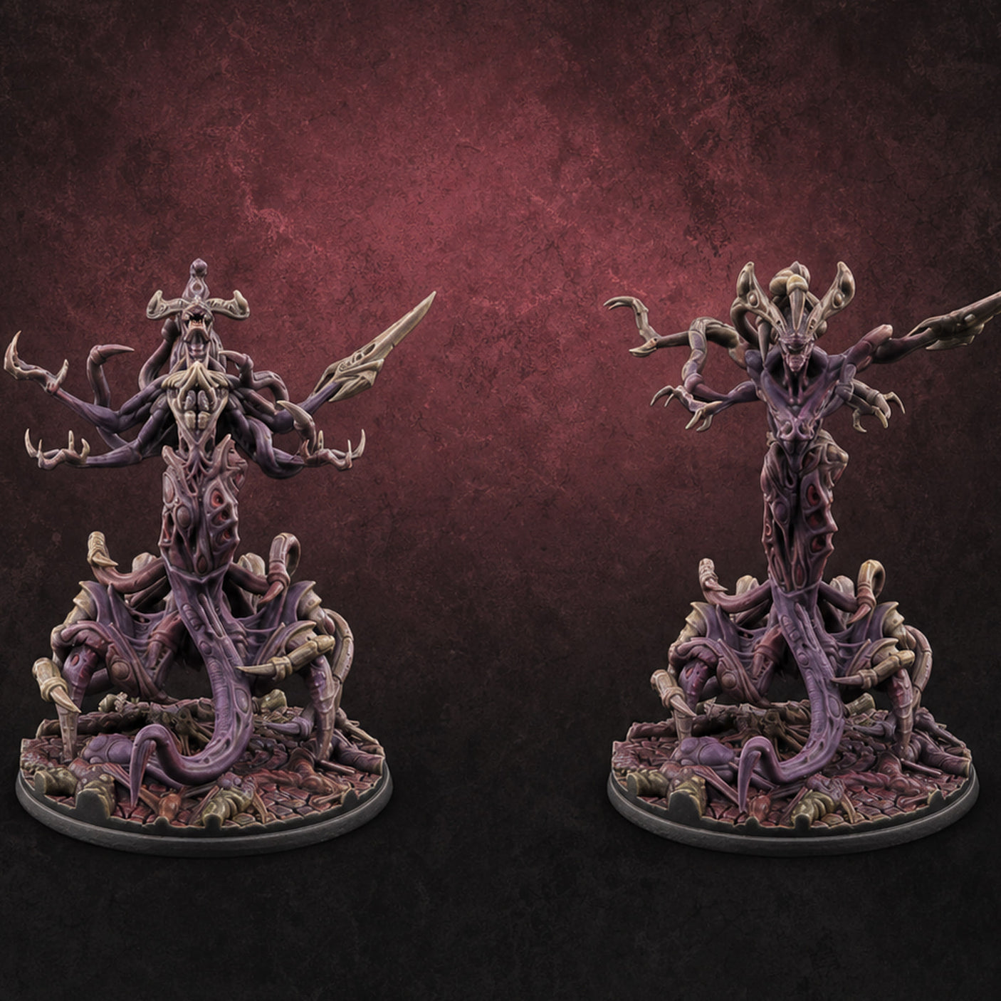 Tendrils Spreading Wide Illithid Matriarchs — painted concept preview (miniature supplied unpainted)