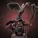Wing Commanding Halfling Captain Miniature for Dungeons and Dragons, Pathfinder or other TTRPGs