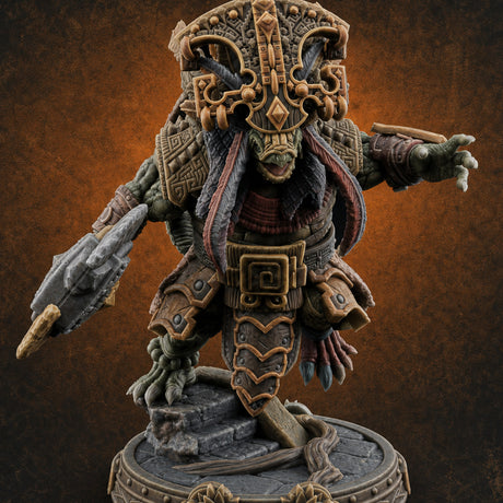 The Skull Shell Tribe F — painted concept preview (miniature supplied unpainted)