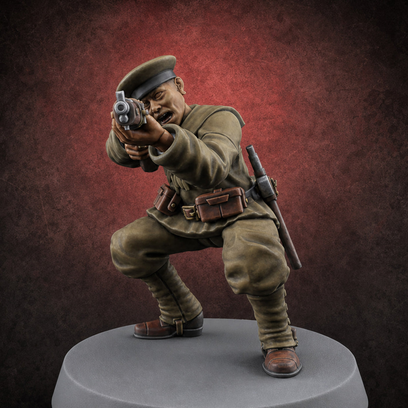 Weird War Japanese Aiming Riflemen A — painted concept preview (miniature supplied unpainted)