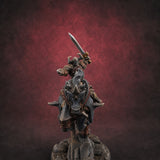Fist Raised Triumphant War Stallion Warlord H — painted concept preview (miniature supplied unpainted)
