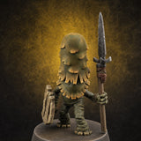 Spore Spearing Mushroom Warrior E Miniature for Dungeons and Dragons, Pathfinder or other TTRPGs