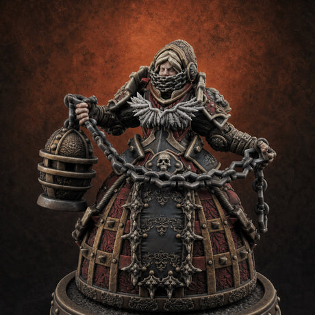 The Unseeing Holy Paladin Order J — painted concept preview (miniature supplied unpainted)