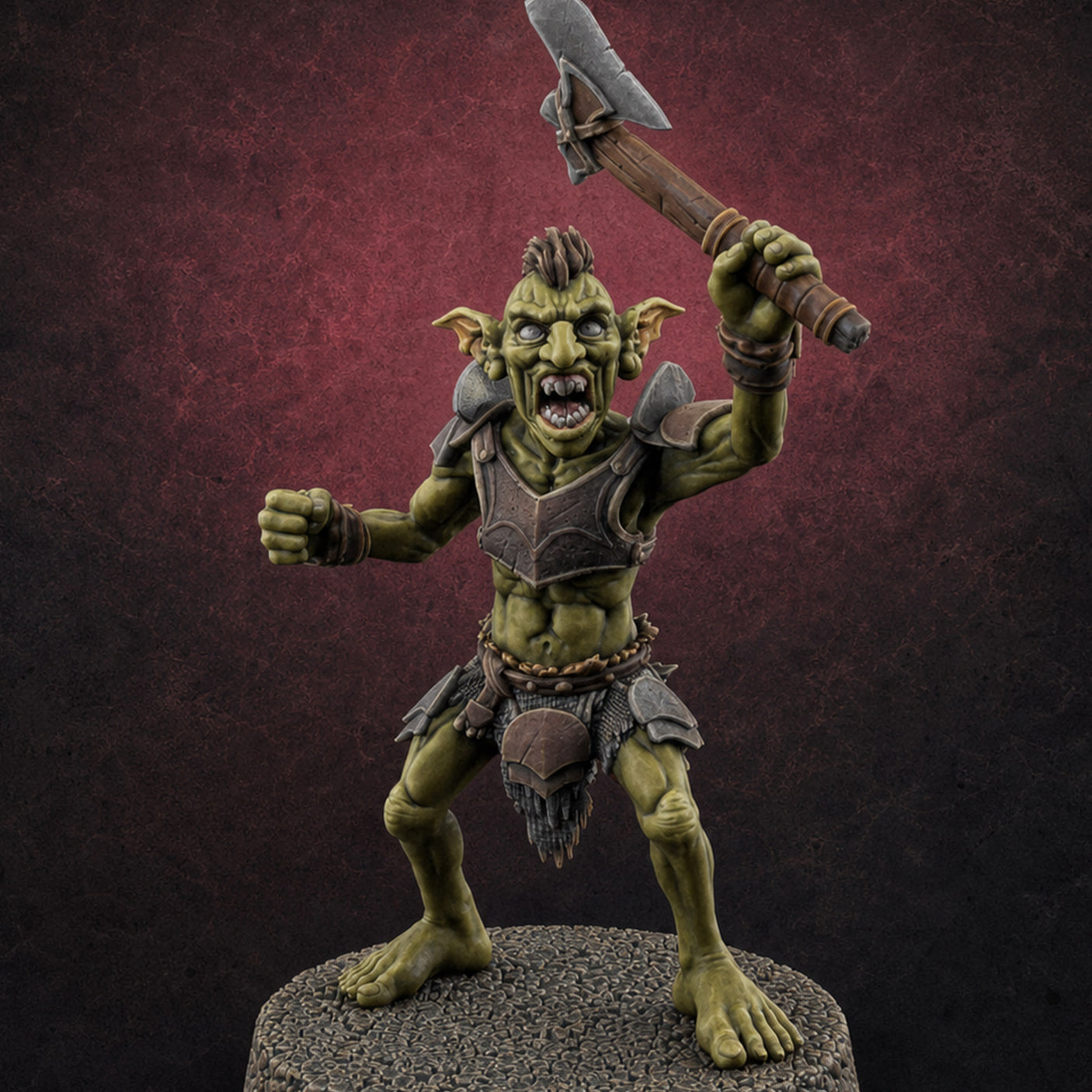 Raiding Rabble Goblin Raider C Miniature for Dungeons and Dragons, Pathfinder or other TTRPGs