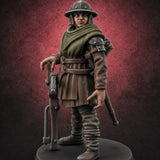 Shouldering The Load Human Crossbowwomen A — painted concept preview (miniature supplied unpainted)