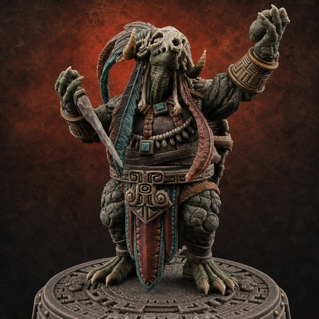 The Skull Shell Tribe H — painted concept preview (miniature supplied unpainted)