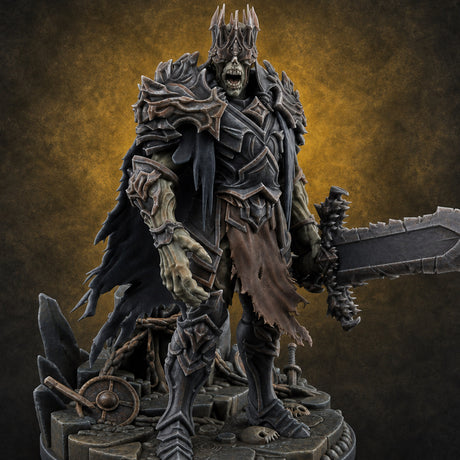 Tattered And Towering Draugr Leader — painted concept preview (miniature supplied unpainted)
