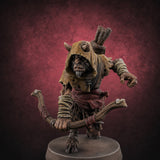 Nocking And Loosing Satyr Archer E Miniature for Dungeons and Dragons, Pathfinder or other TTRPGs