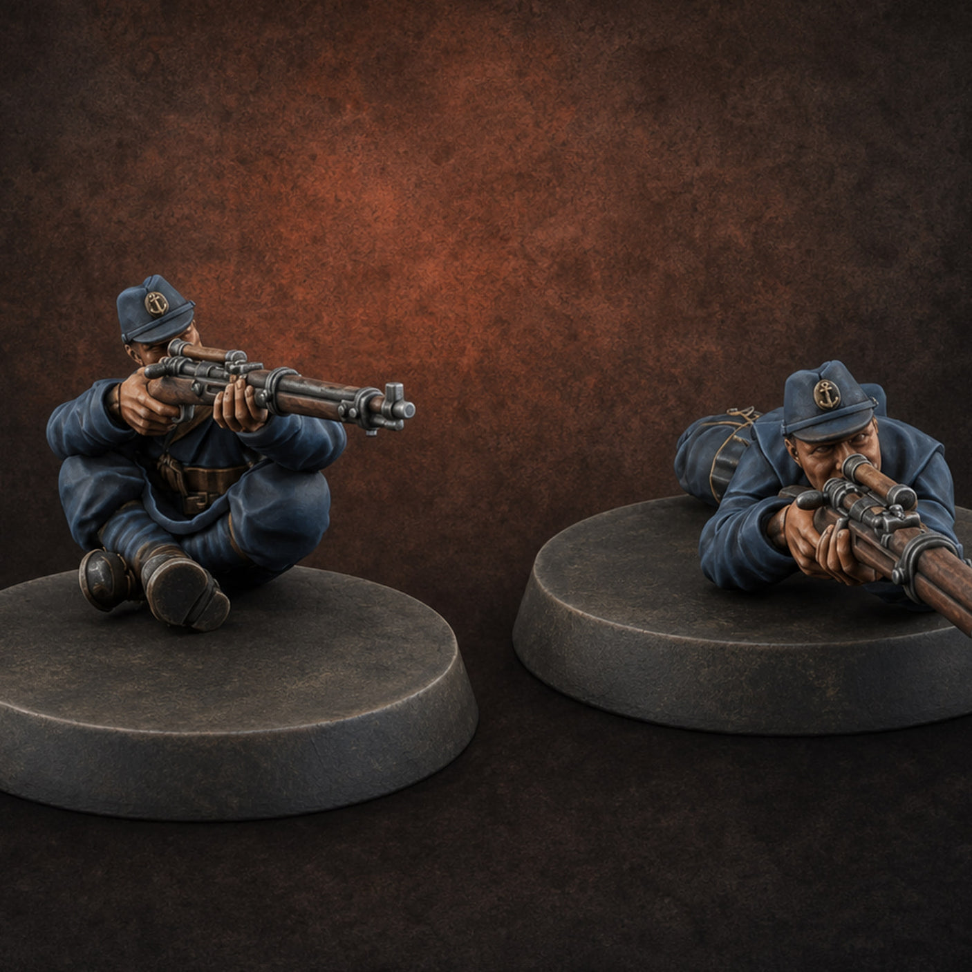 Squinting Down The Barrel World War 2 Japanese Sniper Miniature for Dungeons and Dragons, Pathfinder or other TTRPGs