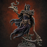 Spellbook Smoking Lich Necromancer Miniature for Dungeons and Dragons, Pathfinder or other TTRPGs